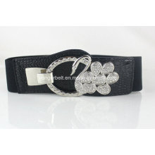 Stones Buckle Animal PU Elastic Belt